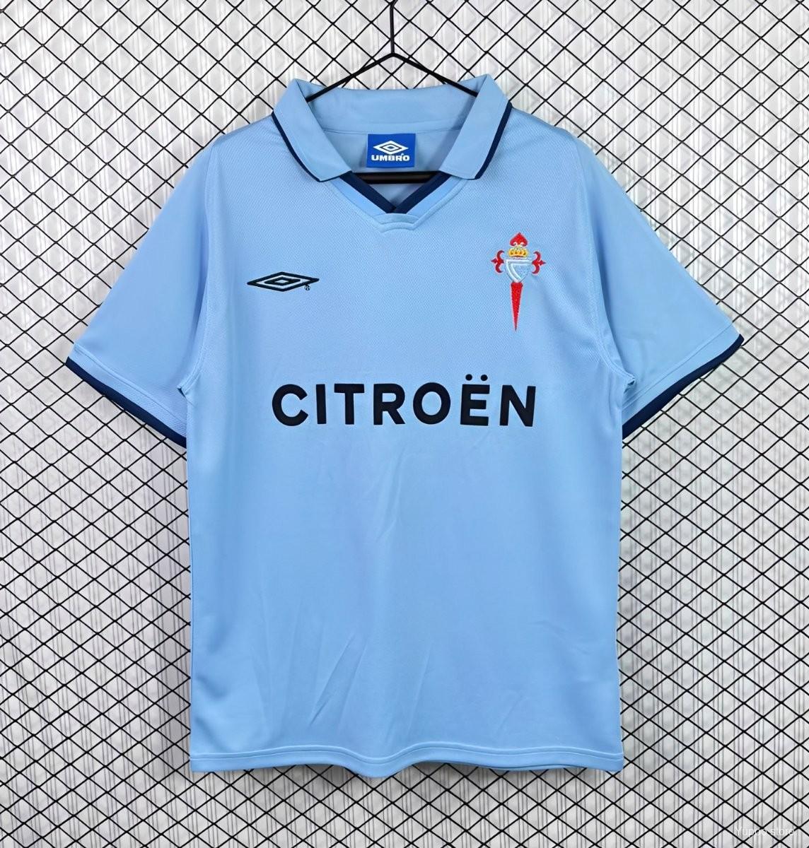 Camiseta de fútbol Celta Vigo 2001/02 LOCAL MANGA CORTA VERSION FAN